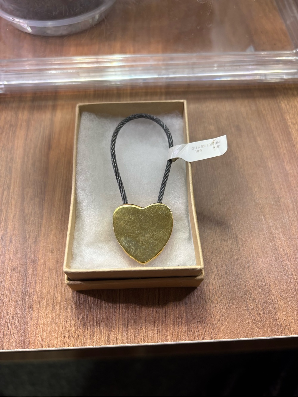 JBK Jackie Kennedy Murano Millefiori Glass Heart Key Ring Holder - NWT - Picture 2 of 3